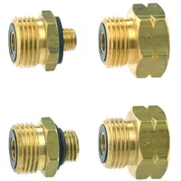 TGO 4-teiliges Euro-Flaschen Set Gasflaschen-Anschluss-Adapter-Übergangsstutzen für Europa