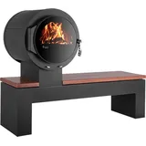 KANUK | Kaminofen Kanuk - Bank | Buchenholz / Macoré | 8 kW