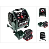 Metabo Power 160-5 18 LTX BL OF Akku Kompressor 18 V 8,0 bar Brushless + 2x Akku 10,0 Ah + Ladegerät