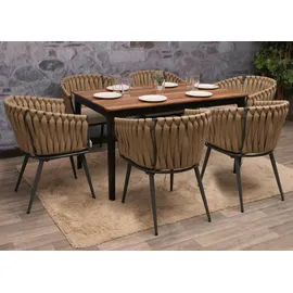 MCW Esszimmerstuhl N38 Alu beige 6er Set