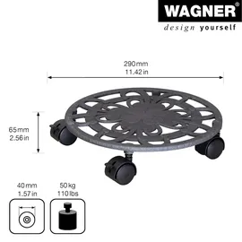 Wagner GLÜCKSKLEEBLATT Pflanzenroller Ø 29 x 6,5 cm