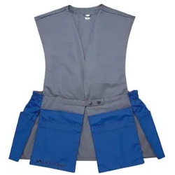 VERMOP Reinigungsjacke Satellit, Größe XL (54-56), zum Mitführen von Reinigungszubehör, Farbe: blau/grau