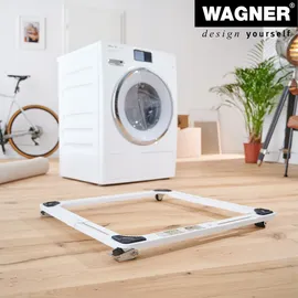 Wagner Transporthilfe QUADRAT verstellbar 42-60 x 5 cm, Stahl, Bock- & Lenkrollen Ø 30 mm, Tragkraft 150 kg