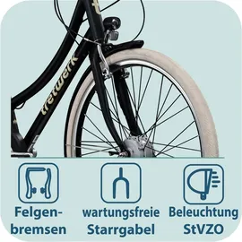 Tretwerk Aurora 28 Zoll RH 50 cm Damen schwarz