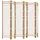 vidaXL Paravent Faltbar 240 cm Bambus und Canvas