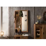 MASSIVMOEBEL24.DE Wandgarderobe Akazie 88 x 27 x 148 cm Braun
