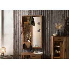 MASSIVMOEBEL24.DE Wandgarderobe Akazie 88 x 27 x 148 cm Braun