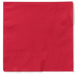 MANK Serviette in Rot aus Tissue, 33 x 33 cm, 100 Stück - Mank