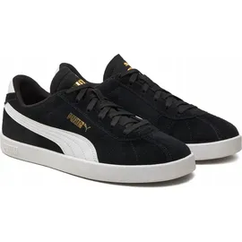 Puma Unisex Club II Sneaker, Black White Gold, 47 EU