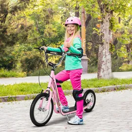 Homcom Kinderroller mit Bremsen 16/12 Zoll Kickboard