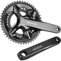 Shimano FC-RS520 Crankset 2 x 12-Speed 50-34Z Black Radfahren,