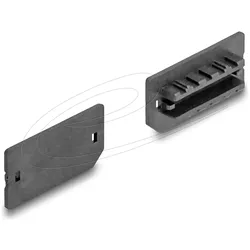 Delock Schutzumschlag - for USB Type-E Key A or Key B female - Schwarz (Packung