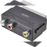 SpeaKa Professional SP-7870668 SCART / Cinch Adapter [1x SCART-Stecker - 3x Cinch-Buchse] Schwarz