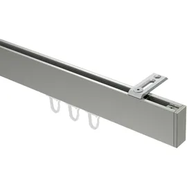 Interdeco GARDINENSTANGE INNENLAUF Smartline Paxo 480 cm (geteilt in 3 x 160 cm), 1-läufig, 14x35 mm Edelstahl-Optik