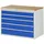 Rau Schubladenschrank Holz 825 x 1.145 x 650 mm Buche 5 Schubladen