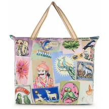 Oilily Flaming Symbols Shopper Beige/Weiß