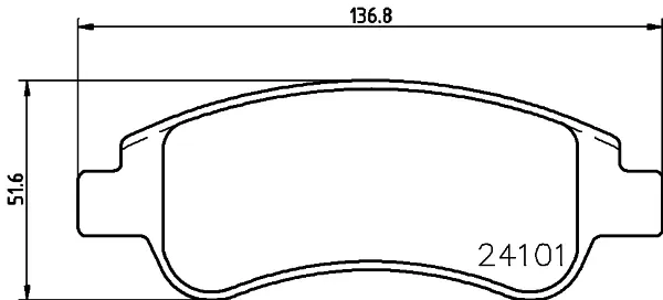 DON Bremsbelagsatz, Scheibenbremse pcp1023 für Peugeot Citroën