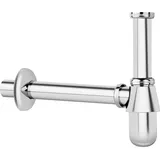 Markenprodukt Raumsparsiphon DN32(11/4'') Messing verchromt