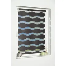 K-HOME Klemmfix Doppelrollo Welle 50 x 200 cm anthrazit