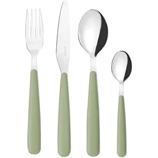 Guzzini POP Besteckset mit 24 Stück - Salbeigrün - 127500176