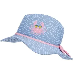 Playshoes UV-Schutz Sonnenhut Krebs blau-pink, 51 cm