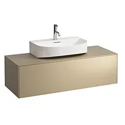 LAUFEN Sonar Schubladenelement/Sideboard H4054510340401 117,5x34x45,5cm, Ausschnitt Mitte, Gold