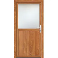 Meeth Nebeneingangstür »ProM 02«, Klarglas, golden oak, nach Innen öffnend - goldfarben