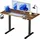 Relaxdays Schreibtisch Höhenverstellbar Industrial Schwarz / Braun