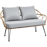 Idimex Cairo Loungeset braun/grau