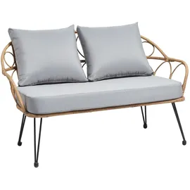 Idimex Cairo Loungeset braun/grau