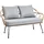 Idimex Cairo Loungeset braun/grau