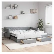 vidaXL Tagesbett 100 x 200 cm Hellgrau