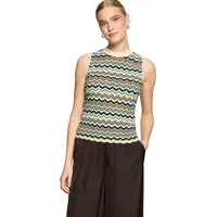 Zero Stricktop mit Muster in Nature/Brown | Gr.: 40