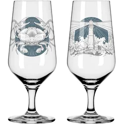 RITZENHOFF Bierglas Pilsglas BRAUCHZEIT #7 / # 8 Set mit 2 Stück Inhalt 374 ml