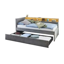Möbel Kraft Polsterbett 112 x 210 cm Grau