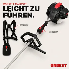onbest MT1452 Multitool 4in1 Benzin 52cm3 1,9 PS