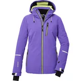 KILLTEC Damen Skijacke/Funktionsjacke mit abzippbarer Kapuze und Schneefang KSW 81 WMN SKI JCKT, lavendel, 46,