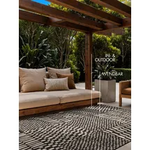 Ted Baker Barkham Wendeteppich 120 x 170 cm Schwarz/Weiß