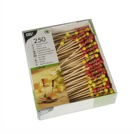 Papstar Fingerfood-Spieße Mexico 12 cm 250 Stück Bambus