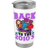 Zurück zu den 2010er Jahren, Vintage Twenty-Tens, Retro 2010 Doppelwandiger Edelstahl-Thermobecher