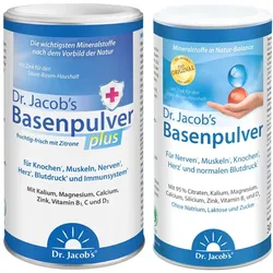 Dr. Jacob's Basenpulver plus+Dr. Jacob's Basenpulver Original