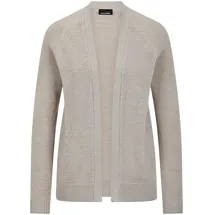 GOLDNER Strickjacke mit Strickbandblende Beige 23