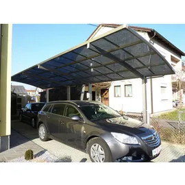 Ximax Carport Portoforte-60 Tandem Edelstahl-Look