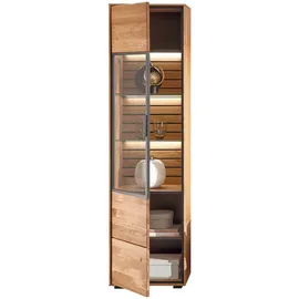 Set One by Musterring Vitrine Jackson 50 x 198 x 40 cm Braun