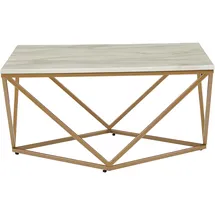 Beliani Couchtisch beige Holzwerkstoff, 80x41x80 cm