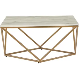 Beliani Couchtisch beige Holzwerkstoff, 80x41x80 cm