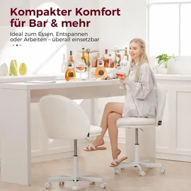 COMHOMA Drehstuhl Kunstleder Weiß