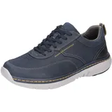 CLARKS Pro Lace Mens Wide Fit Trainers 45 EU Navy Leather - 44.5 EU