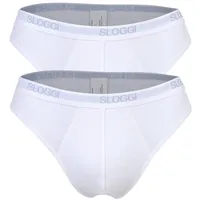 Sloggi Herren Slip 2er Pack Basic Mini 2P White, 5