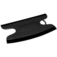 Dusbad Glas&Duschabzieher für Duschkabinen gerade|rund Made in Germany, Farbe:Schwarz